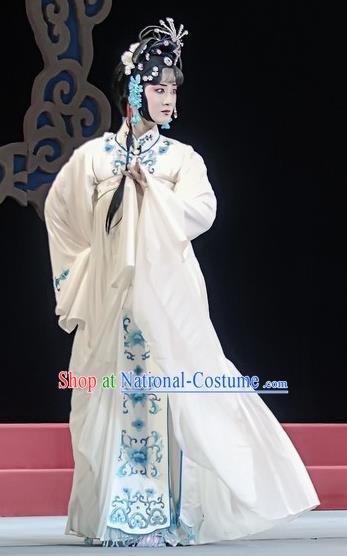 Chinese Sichuan Opera Diva Liu Yuzhi Costumes and Hair Accessories Traditional Peking Opera Hua Tan Dress Young Beauty Apparels