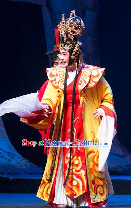 Chinese Sichuan Opera Court Princess Costumes and Hair Accessories Hui Lan Ji Traditional Peking Opera Actress Dress Rani Apparels