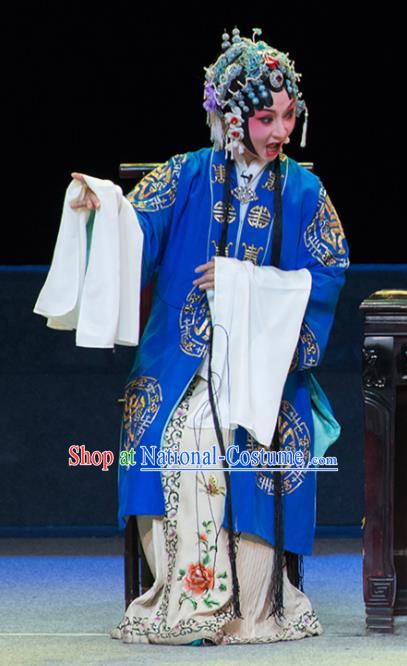 Chinese Sichuan Opera Nobility Lady Garment Servant Girl Yan Yan Costumes and Hair Accessories Traditional Peking Opera Hua Tan Dress Rich Female Jia Yingying Apparels