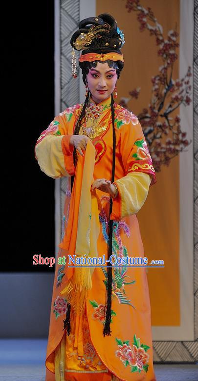 Chinese Sichuan Opera Young Mistress Wang Xifeng Garment Costumes and Hair Accessories Traditional Peking Opera Xue Baochai Dress Diva Apparels