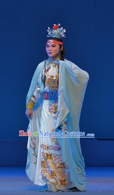 Xue Baochai Chinese Sichuan Opera Xiaosheng Jia Baoyu Apparels Costumes and Headpieces Peking Opera Young Male Garment Childe Clothing