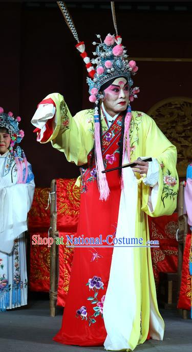 Chu Gong Hui Chinese Sichuan Opera Prince Jian Apparels Costumes and Headpieces Peking Opera Xiaosheng Garment Young Male Clothing