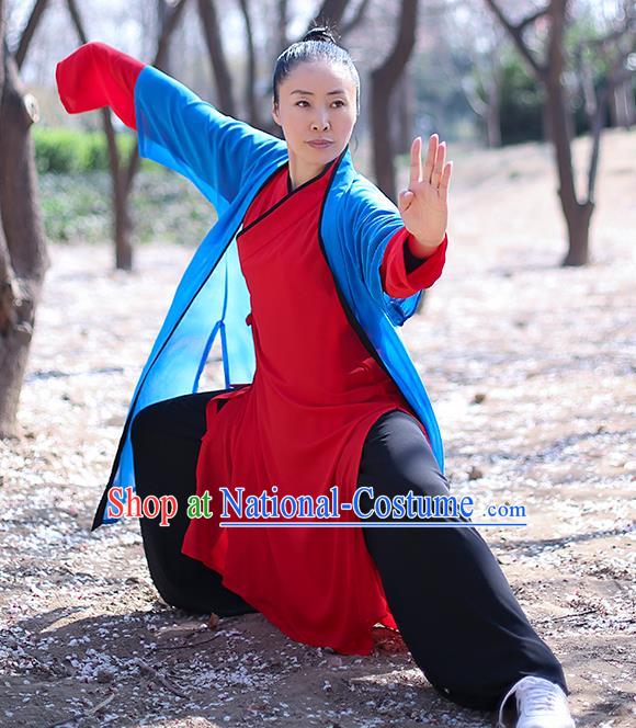 Chinese Traditional Professional Martial Arts Training Costume Top Grade Tai Ji Performance Uniforms Tai Chi Competition Outfits