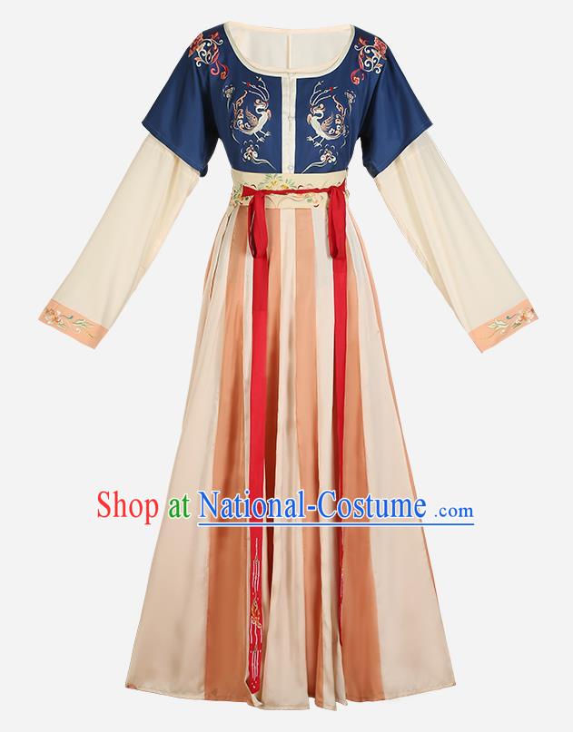 Chinese Ancient Tang Dynasty Palace Lady Hanfu Dress Traditional Royal Princess Garment Historical Costumes Complete Set