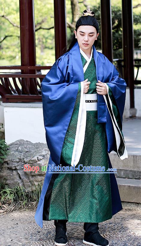 Chinese Traditional Ming Dynasty Swordsman Hanfu Clothing Ancient Drama Noble Prince Garment Historical Costumes for Men