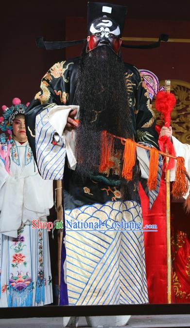 Return of the Phoenix Chinese Sichuan Opera Painted Role Apparels Costumes and Headpieces Peking Opera Official Bao Zheng Garment Clothing