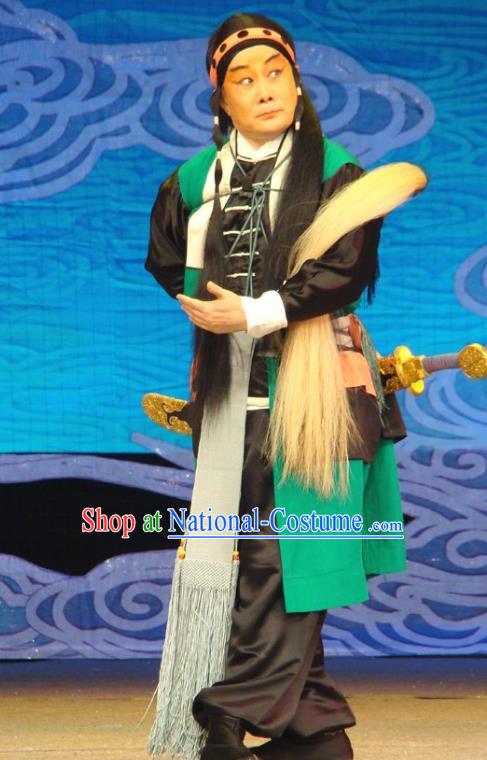 Xiang Jiuxiao Chinese Peking Opera Wusheng Garment Costumes and Headwear Beijing Opera Martial Male Apparels Clothing