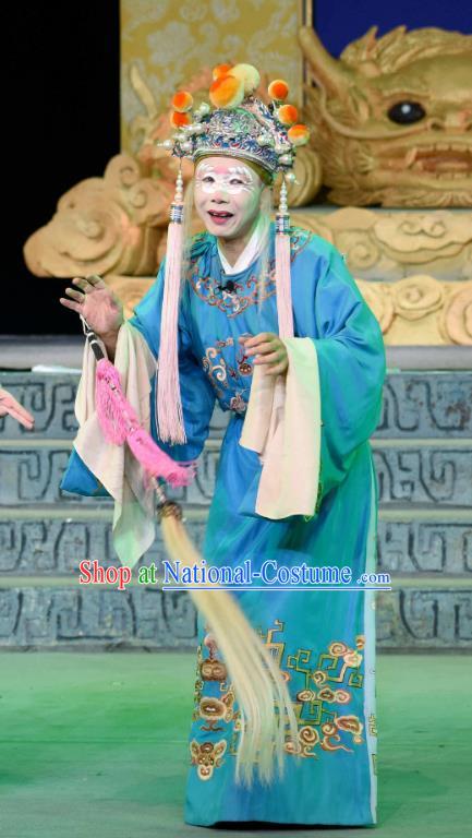 Qing Yun Palace Chinese Sichuan Opera Palace Servant Apparels Costumes and Headpieces Peking Opera Eunuch Garment Clothing