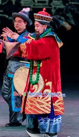 Scholar of Ba Shan Chinese Sichuan Opera Infante Apparels Costumes and Headpieces Peking Opera Royal Highness Garment Elderly Male Clothing