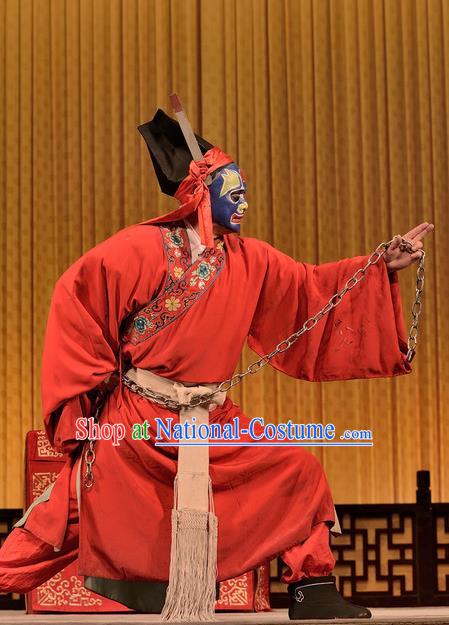 Chinese Sichuan Opera Martial Male Apparels Costumes and Headpieces Peking Opera Wusheng Garment Swordsman Clothing