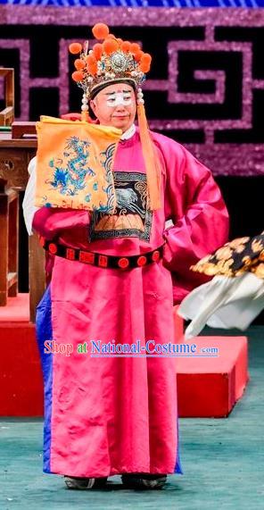 Qin Xianglian Chinese Sichuan Opera Eunuch Apparels Costumes and Headpieces Peking Opera Court Servant Garment Clothing