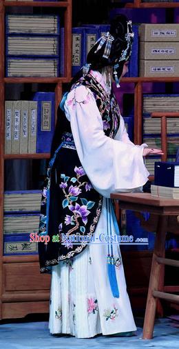 Chinese Beijing Opera Young Lady Apparels Costumes and Headpieces Traditional Peking Opera Female Actress Zhu Lianxiu Dress Garment