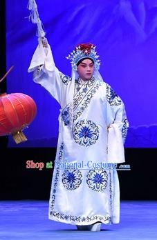 Chinese Peking Opera Takefu Luo Cheng Garment Costumes and Headwear Beijing Opera Martial Male Apparels General Clothing