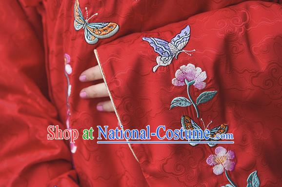 Chinese Ming Dynasty Noble Lady Apparels Traditional Hanfu Dress Ancient Women Historical Costumes Blouse and Skirt Complete Set