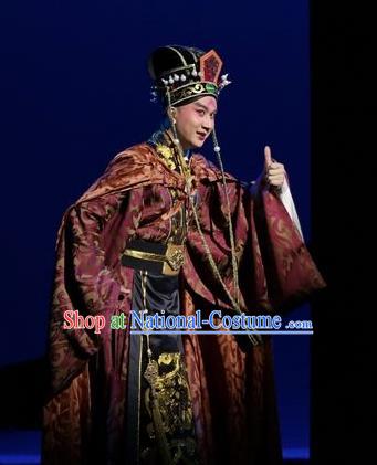 Xin Zhui Chinese Peking Opera Young Male Garment Costumes and Headwear Beijing Opera Xiaosheng Yue Apparels Clothing