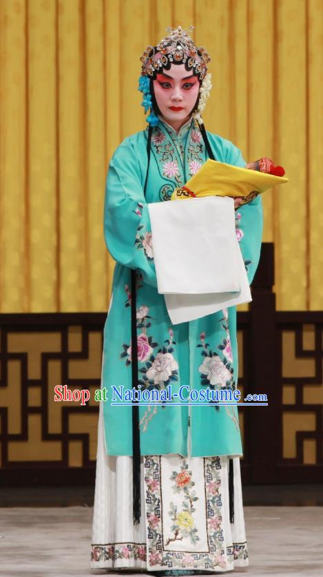 Chinese Beijing Opera Huadan Apparels Costumes and Headdress Da Bao Guo Er Jin Gong Traditional Peking Opera Diva Li Yanfei Dress Garment