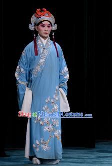 Da Bao Guo Er Jin Gong Chinese Peking Opera Young Male Garment Costumes and Headwear Beijing Opera Xiaosheng Apparels Clothing