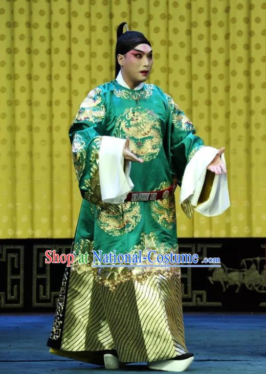 Sacrifice Zhao Shi Gu Er Chinese Peking Opera Xiaosheng Garment Costumes and Headwear Beijing Opera Young Male Zhao Shuo Apparels Clothing