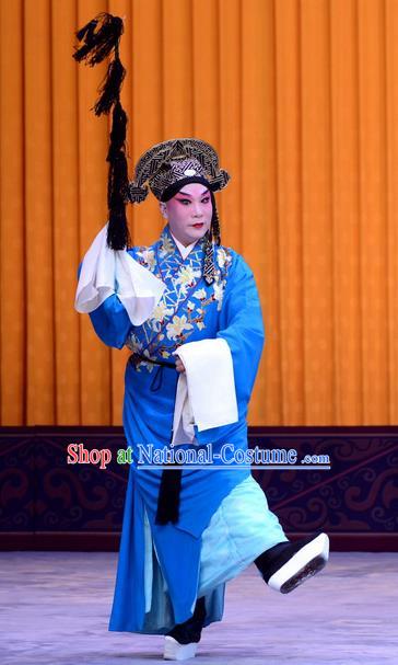 Chun Qiu Pei Chinese Peking Opera Scholar Li Chunfa Garment Costumes and Headwear Beijing Opera Niche Apparels Young Male Clothing