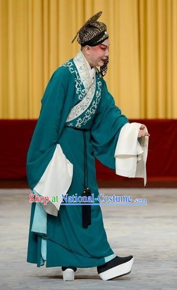 Chun Qiu Pei Chinese Peking Opera Xiaosheng Scholar Li Chunfa Garment Costumes and Headwear Beijing Opera Young Male Apparels Clothing