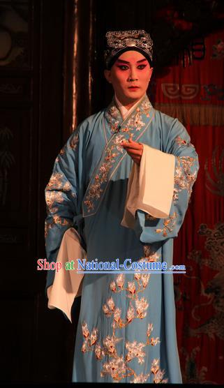 You Sisters in the Red Chamber Chinese Peking Opera Childe Jia Lian Garment Costumes and Headwear Beijing Opera Xiaosheng Apparels Young Male Clothing