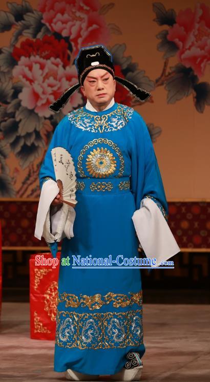 You Sisters in the Red Chamber Chinese Peking Opera Xiaosheng Garment Costumes and Headwear Beijing Opera Scholar Apparels Niche Jia Lian Clothing