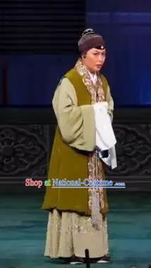 Chinese Beijing Opera Elderly Dame Apparels Costumes and Headdress Anecdote of Wu Zetian Traditional Peking Opera Pantaloon Dress Garment