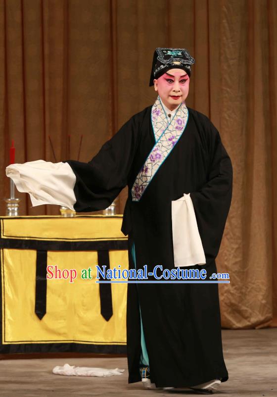 Mei Yu Pei Chinese Peking Opera Young Male Garment Costumes and Headwear Beijing Opera Xiaosheng Niche Apparels Scholar Xu Tingmei Clothing