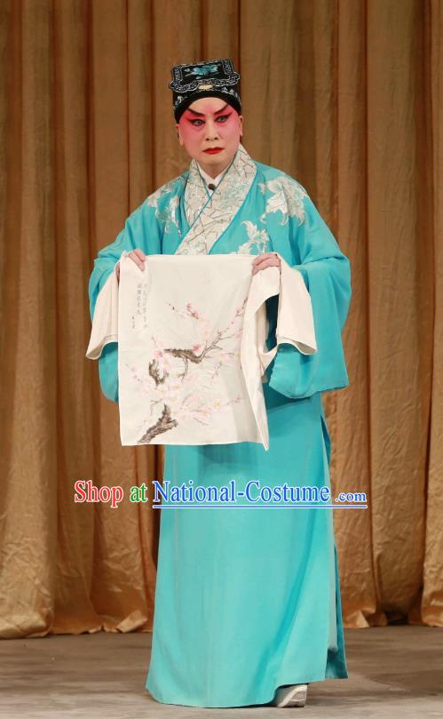 Mei Yu Pei Chinese Peking Opera Scholar Xu Tingmei Garment Costumes and Headwear Beijing Opera Xiaosheng Apparels Young Male Niche Clothing