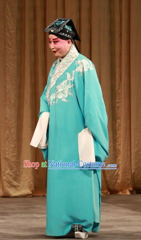 Mei Yu Pei Chinese Peking Opera Scholar Xu Tingmei Garment Costumes and Headwear Beijing Opera Xiaosheng Apparels Young Male Niche Clothing