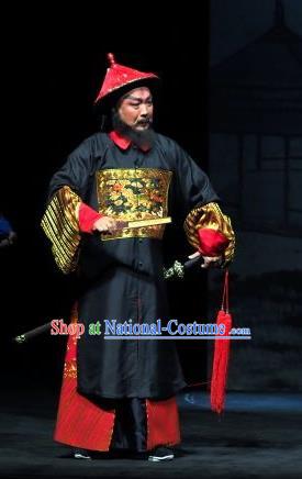 Yu Chenglong Chinese Shanxi Opera Military Officer Apparels Costumes and Headpieces Traditional Jin Opera Qing Dynasty General Garment Clothing