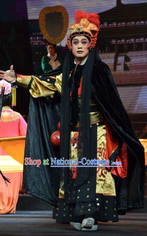 Madam Ruyi Chinese Shanxi Opera General Apparels Costumes and Headpieces Traditional Jin Opera Garment Military Official Clothing