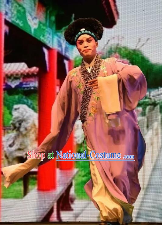 Madam White Snake Chinese Shanxi Opera Young Male Apparels Costumes and Headpieces Traditional Jin Opera Niche Xu Xian Garment Xiaosheng Clothing