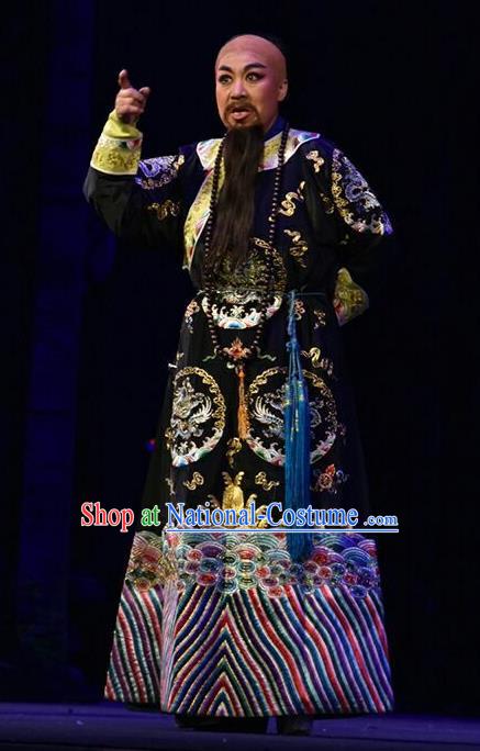 Da Qing Yu Shi Chinese Shanxi Opera Qing Dynasty Censor Liang Zhongjing Apparels Costumes and Headpieces Traditional Jin Opera Official Garment Royal Highness Clothing