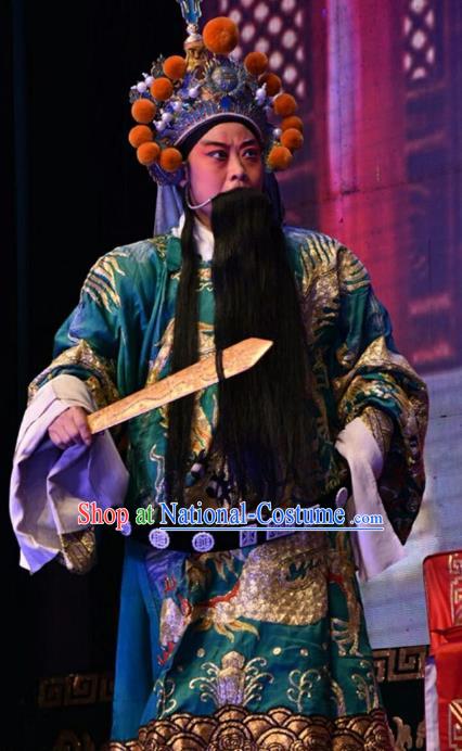 Yi Pu Zhong Hun Chinese Shanxi Opera Official Li Dezheng Apparels Costumes and Headpieces Traditional Jin Opera Xusheng Garment Minister Clothing