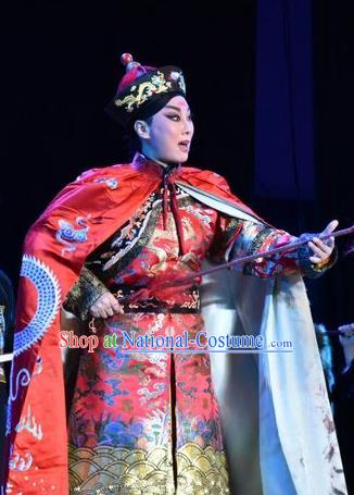 Lian Li Yu Chenglong Chinese Shanxi Opera Infante Kang Apparels Costumes and Headpieces Traditional Jin Opera Xiaosheng Garment Prince Clothing