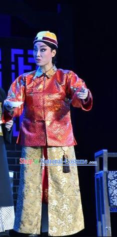 Lian Li Yu Chenglong Chinese Shanxi Opera Emperor Informal Apparels Costumes and Headpieces Traditional Jin Opera Xiaosheng Garment Monarch Kangxi Clothing