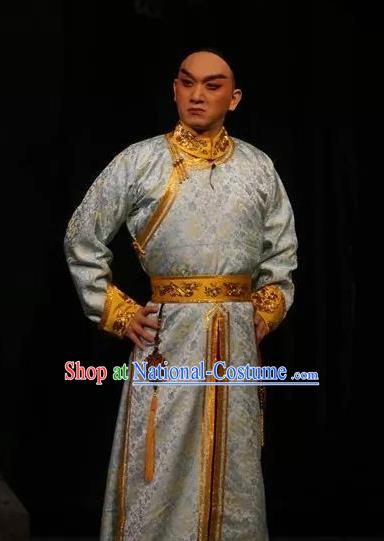 Lian Li Yu Chenglong Chinese Shanxi Opera Childe Le Chun Apparels Costumes and Headpieces Traditional Jin Opera Xiaosheng Garment Young Man Clothing