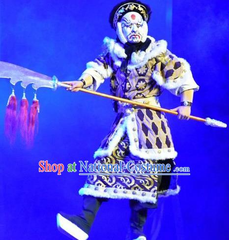 Mulan Joins the Army Chinese Shanxi Opera Soldier Apparels Costumes and Headpieces Traditional Jin Opera Takefu Garment Martial Male Wusheng Clothing