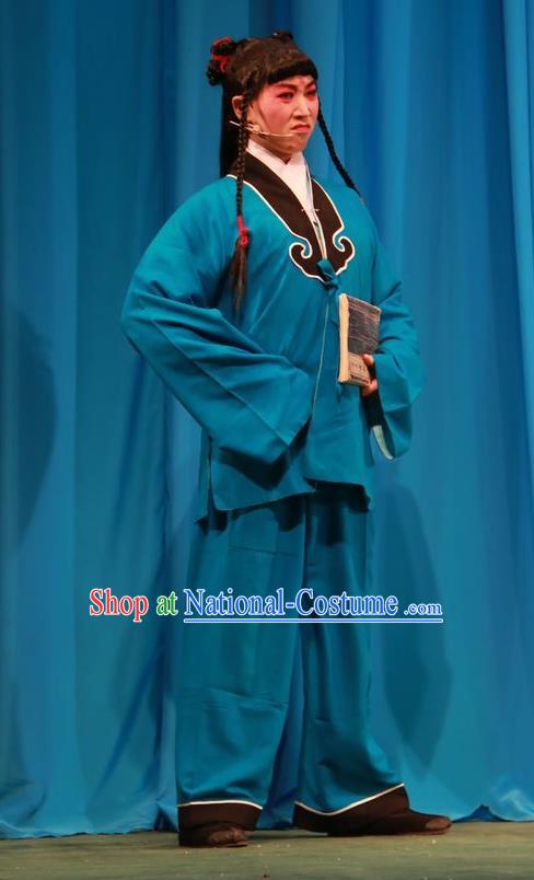 Chun Jiang Yue Chinese Shanxi Opera Wa Wa Sheng Apparels Costumes and Headpieces Traditional Jin Opera Young Boy Garment Liu Bao Clothing