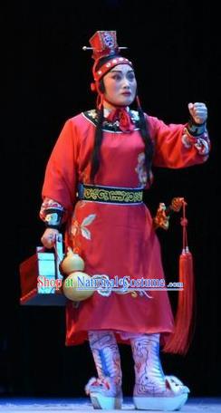 Fenyang King Chinese Shanxi Opera Young Boy Apparels Costumes and Headpieces Traditional Jin Opera Wa Wa Sheng Garment Niche Clothing