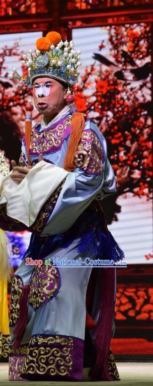 Big Feet Empress Chinese Shanxi Opera Eunuch Apparels Costumes and Headpieces Traditional Jin Opera Palace Servant Garment Clothing