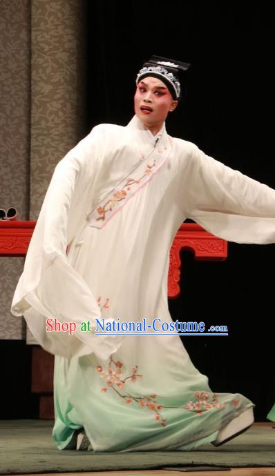 Hua Tian Wai Zhuan Chinese Shanxi Opera Scholar Bian Ji Apparels Costumes and Headpieces Traditional Jin Opera Xiaosheng Garment Niche Clothing