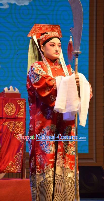 The Butterfly Chalice Chinese Shanxi Opera Figurant Apparels Costumes and Headpieces Traditional Jin Opera Imperial Bodyguard Garment Official Clothing