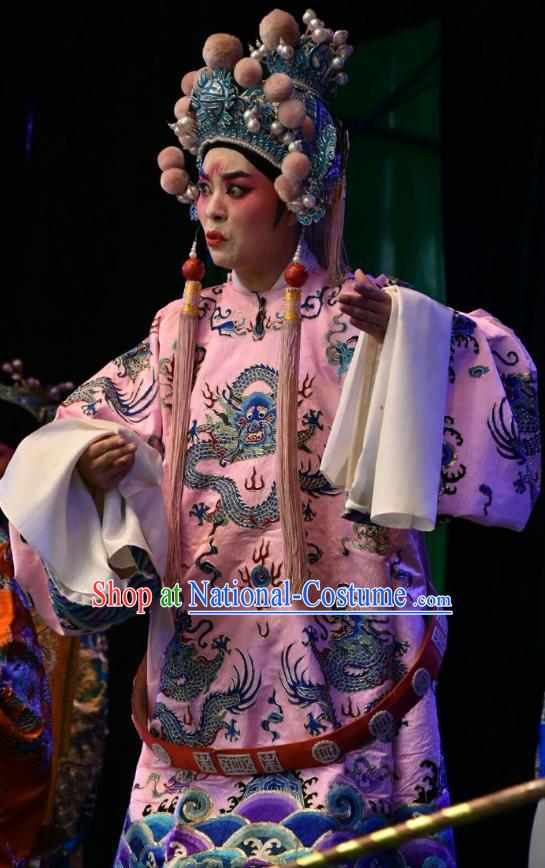 Wei Shui River Chinese Shanxi Opera Young Male Apparels Costumes and Headpieces Traditional Jin Opera Xiaosheng Garment Niche Clothing