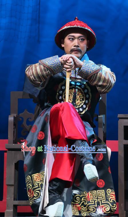 You Bai Chuan Chinese Lu Opera Prince Zai Fu Apparels Costumes and Headpieces Traditional Shandong Opera Garment Qing Dynasty Childe Clothing