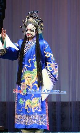 Forced Marriage Chinese Lu Opera Martial Male Hong Yanlong Apparels Costumes and Headpieces Traditional Shandong Opera Bully Garment Noble Childe Clothing