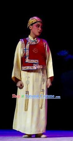 Prince Rui and Concubine Zhuang Chinese Guangdong Opera Xiaosheng Apparels Costumes and Headpieces Traditional Cantonese Opera Garment Qing Dynasty Young Male Clothing