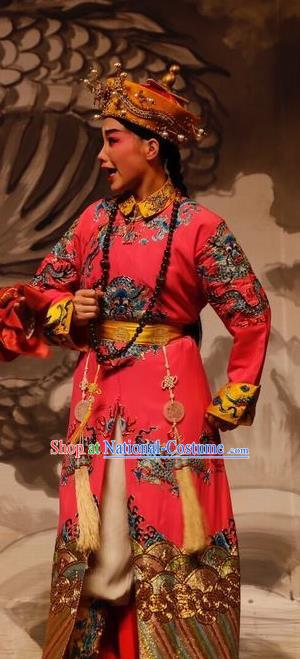 Prince Rui and Concubine Zhuang Chinese Guangdong Opera Emperor Shunzhi Apparels Costumes and Headpieces Traditional Cantonese Opera Garment Qing Dynasty Monarch Clothing