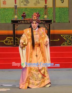 Southern Tang Emperor Chinese Guangdong Opera Young Male Apparels Costumes and Headpieces Traditional Cantonese Opera Lord Garment Monarch Li Yu Clothing